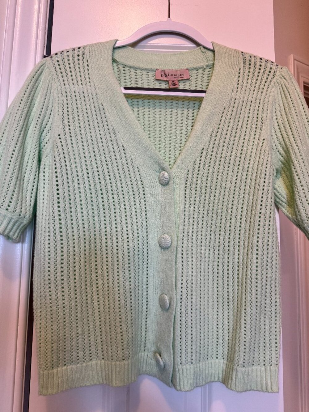 Philosophy Mint Green Sweater in Size Small